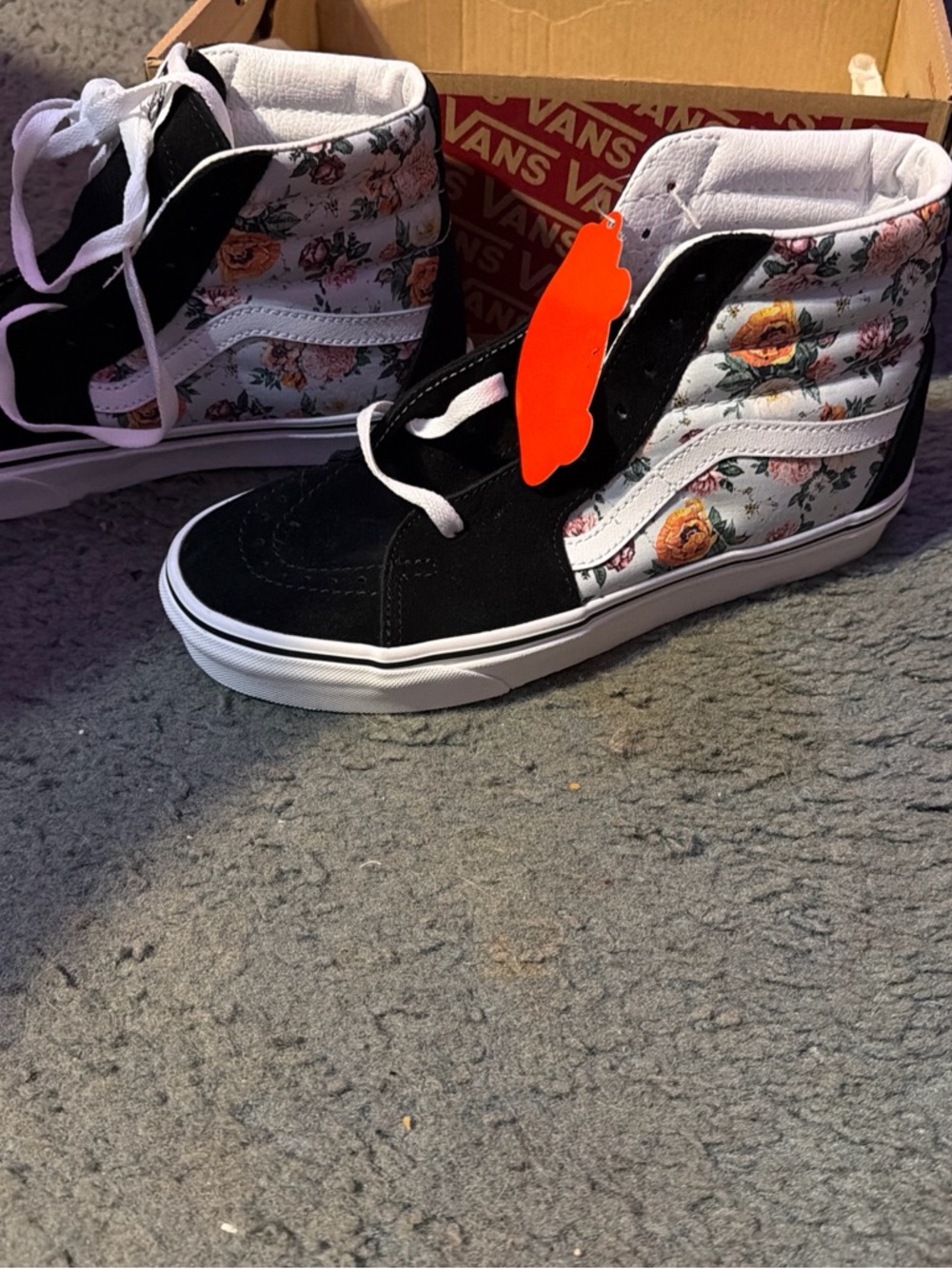 Vans Black and White Kids High-Top Sneakers - Picture 2 of 4